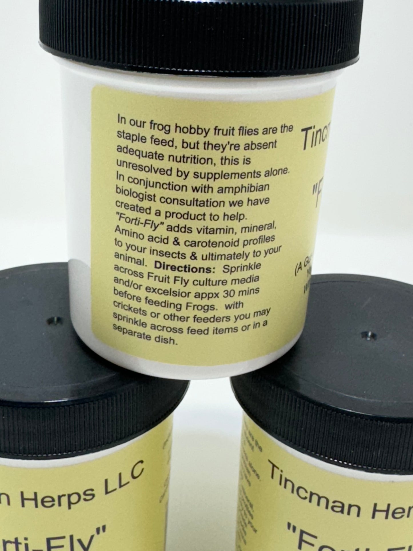 Tincman Herps Forti-Fly (An Innovative New Gut Load/Media Enrichment) 4 oz