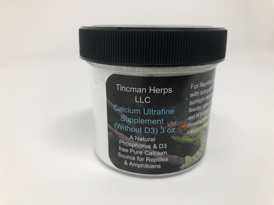 Tincman Herps Ultrafine Pure Calcium Supplement (3 oz /No Vit D3)