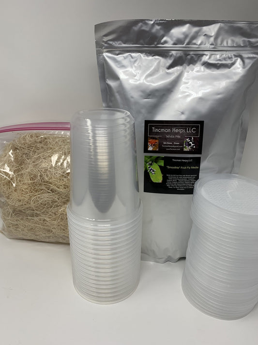 Tincman Herps "Smoothie" Fruit Fly Culture 20 Serving Kit